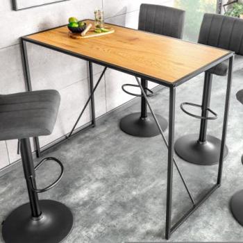 SLIM LINE barna bárasztal 120cm kép