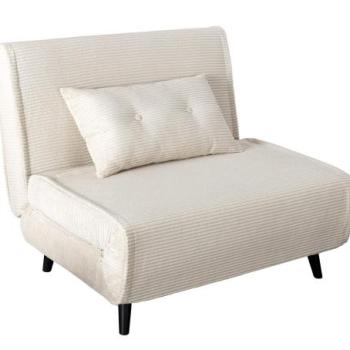 SMART MULTIFUNCTION bézs kordbársony fotelágy 100 cm kép