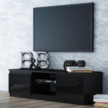 Sokoto RTV120 TV állvány, 120x36x40 cm, fényes fekete kép