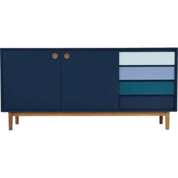 Sötétkék alacsony komód 170x80 cm Color Box – Tom Tailor kép