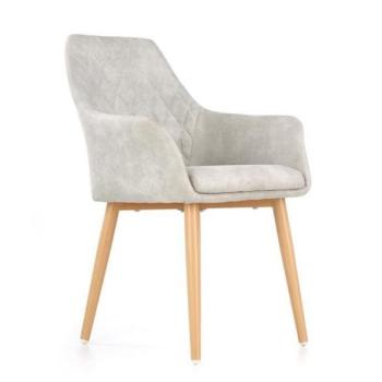 Steppelt karfás szék, eko bőr, elefántcsont kép