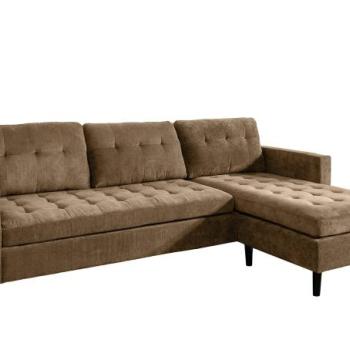 STOCKHOLM világosbarna kord sarokkanapé 3 személyes kép