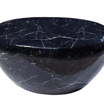 STONE fekete márvány hatású kávézóasztal kép