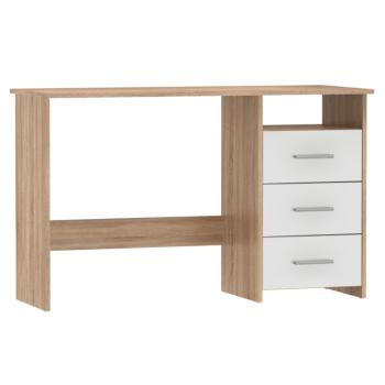 Számítógépasztal, sonoma tölgyfa/fehér, LARISTOTE NEW kép