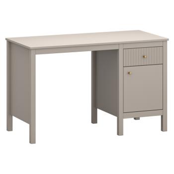 Számítógépasztal, szürkésbarna Taupe/craft arany tölgy, KLIO 1D1S/120 kép