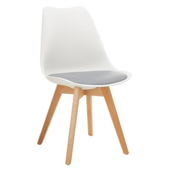 Szék, fehér/szürke/bükk, BALI 3 NEW kép