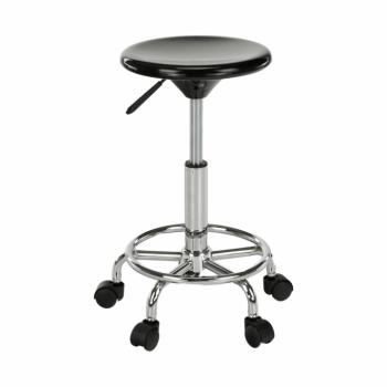 Szék, fekete/króm, MABEL 4 NEW kép