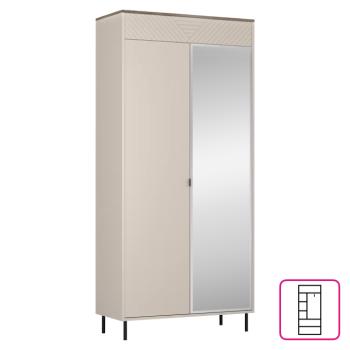 Szekrény, kasmír/castello tölgy, EYCO 2D/40 kép