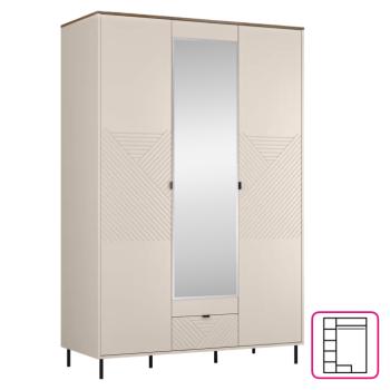 Szekrény, kasmír/castello tölgy, EYCO 3D1S kép