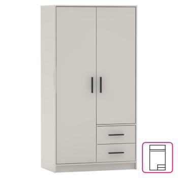 Szekrény, kétajtós, kasmír, BENA 5 kép