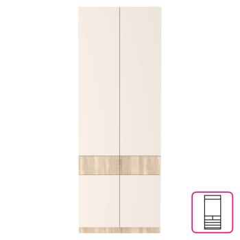 Szekrény, sonoma tölgy/kasmír, VERTIO SZF4D2S kép