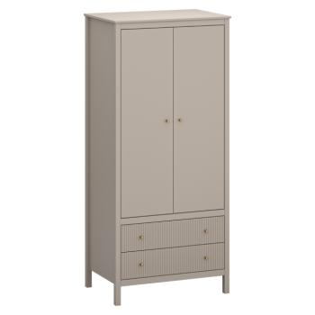 Szekrény, szürkésbarna Taupe/craft arany tölgy, KLIO 2D2S kép