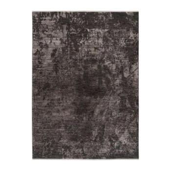 Szőnyeg, absztrakt mintázatú, sötétszürke - fekete, poliészter, 120x170 cm - NOIRCEUR kép