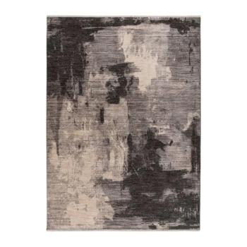 Szőnyeg, absztrakt mintázatú, szürke - bézs, poliészter, 80x150 cm - TACHETE kép