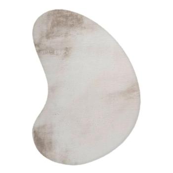 Szőnyeg, csepp alakú, bézs - törtfehér, poliészter, 160x230 cm - TOUDOU kép