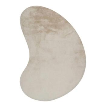 Szőnyeg, csepp alakú, törtfehér, poliészter, 160x230 cm - TOUDOU kép