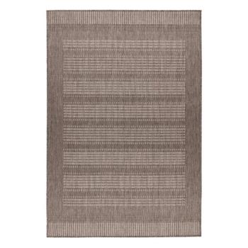 Szőnyeg, csíkos, kül- és beltéri, barna, 120x170 cm - DORELAN kép