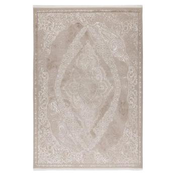 Szőnyeg, díszes mintázatú, bézs - fehér, 80x150 cm - LOSANGO kép