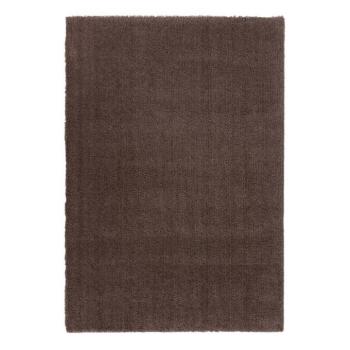 Szőnyeg, egyszínű, sötétbarna, poliészter, 80x150 cm - VOLUTE ELEGANTE kép