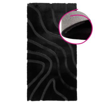 Szőnyeg, fekete/3D minta, 140x200, PUFIN TYP 2 kép