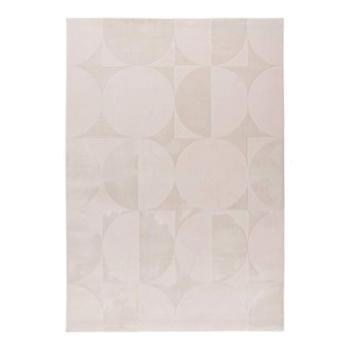 Szőnyeg, geometriai mintás, bézs, 200x290 cm - RONDOUNET kép