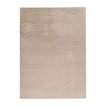 Szőnyeg, hullámmintás, bézs, poliészter, 200x290 cm - VOLANTE kép