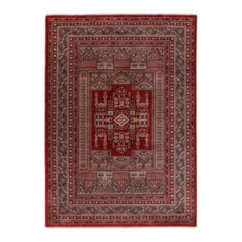 Szőnyeg, klasszikus, török stílusú, piros - fekete, poliészter, 160x230 cm - IRANIEN kép