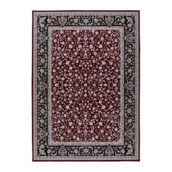 Szőnyeg, klasszikus, virág mintás, piros - fekete, poliészter, 160x230 cm - MILLE ET UNE NUITS kép