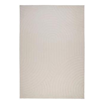 Szőnyeg, körvonalakkal mintázott, törtfehér, poliészter, 120x170 cm - VOLANTE kép