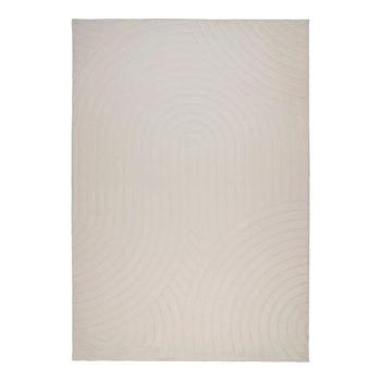 Szőnyeg, körvonalakkal mintázott, törtfehér, poliészter, 160x230 cm - VOLANTE kép