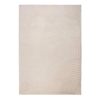 Szőnyeg, körvonalakkal mintázott, világosbarna, poliészter, 120x170 cm - VOLANTE kép