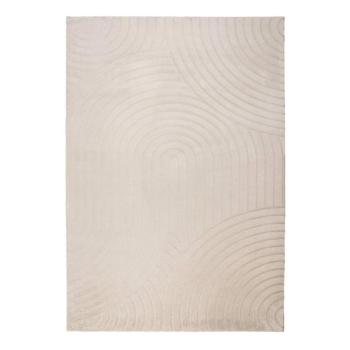 Szőnyeg, körvonalakkal mintázott, világosbarna, poliészter, 160x230 cm - VOLANTE kép