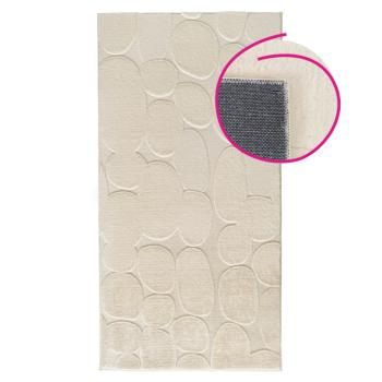 Szőnyeg, krémszínű/3D kavicsminta, 80x150, PUFIN TYP 1 kép