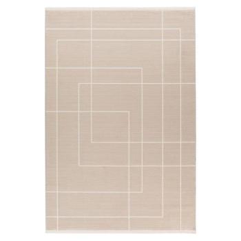 Szőnyeg, modern, vonalakkal díszített, bézs, 200x290 cm - LA PLAINE kép