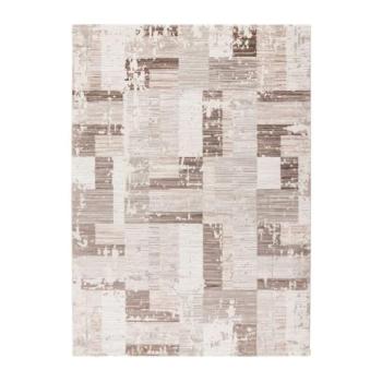 Szőnyeg, Pierre Cardin, szögletes mintákkal, barna - bézs, 120x170 cm - VEYLITH kép