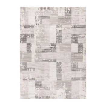 Szőnyeg, Pierre Cardin, szögletes mintákkal, ezüst - bézs, 120x170 cm - VEYLITH kép