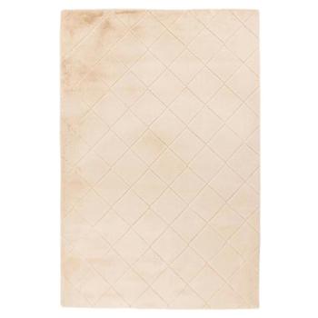 Szőnyeg, rombusz mintás, bézs, poliészter, 160x230 cm - ELORIA kép