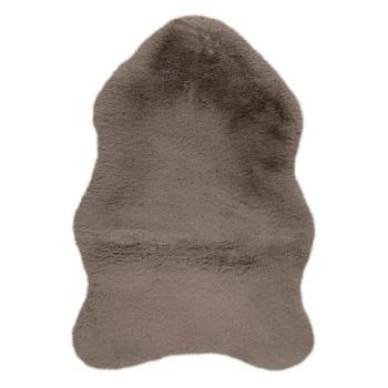 Szőnyeg, szabálytalan alakú, barna, poliészter, 90x60 cm - LA BEBETE kép