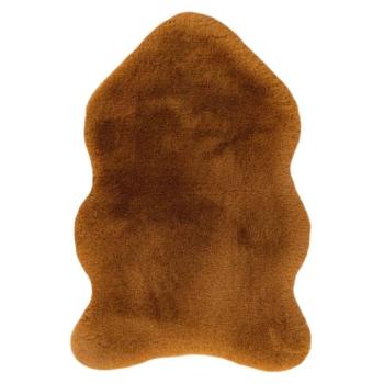 Szőnyeg, szabálytalan alakú, borostyánsárga, poliészter, 90x60 cm - LA BEBETE kép