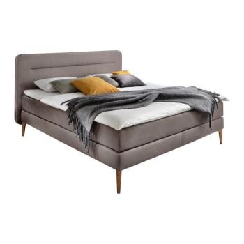 Szürkésbarna boxspring ágy 160x200 cm Massello – Meise Möbel kép