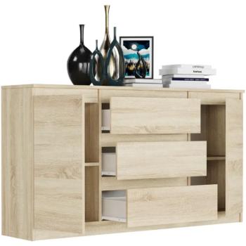 Tágas komód R-140-S3 - különböző színváltozatokban sonoma kép