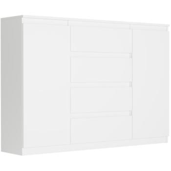 Tágas komód R-140-S4 - különböző színváltozatokban fehér kép