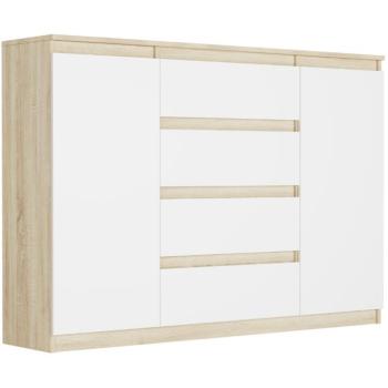 Tágas komód R-140-S4 - különböző színváltozatokban sonoma mix fehér kép