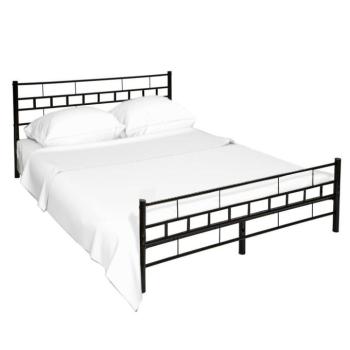 TAJGI fekete fém ágy 160x200cm kép