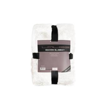 Takaró, törtfehér, poliészter, 150x200 cm - CALIN kép