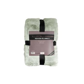 Takaró, világoszöld, poliészter, 150x200 cm - CALIN kép