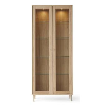 Tálalószekrény tölgyfa dekorral, világítással 89x206 cm Mistral - Hammel Furniture kép