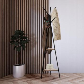 TARES Szabadon álló ruhafogas polcokkal kép