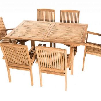 Teak kerti elrendezés TWIN 1 + 6 kép