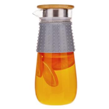 TEMPO-KONDELA GLAZO, kancsó, karaffa vízre/teára, 1200 ml, fedővel és szűrővel kép